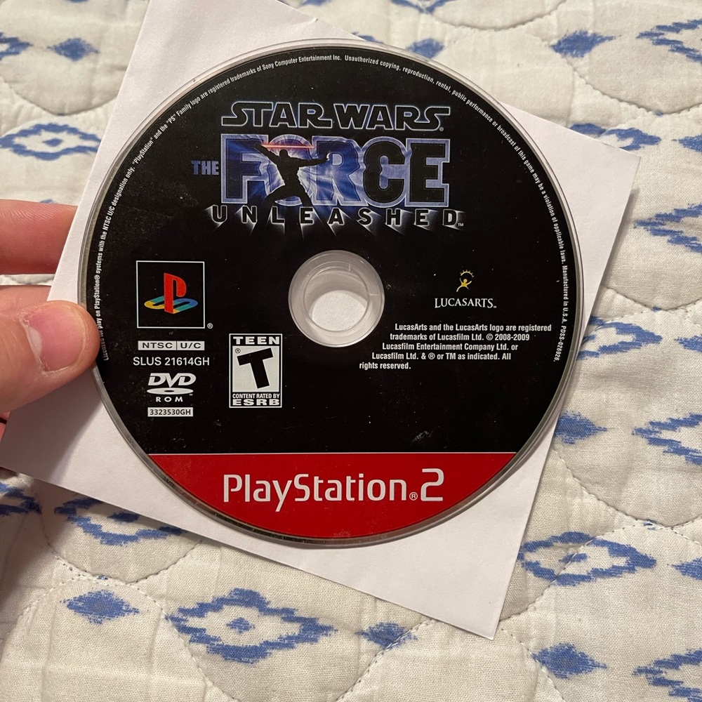 PS2 Star Wars Force unleashed game!